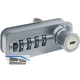 HETTICH Container-Zahlenschloss SysTop2000, chrom