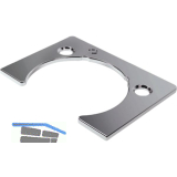 ITALIANA FERRAMENTA KIMANA Distanzplatte, H�he 1,5 mm vernickelt