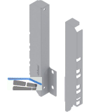 BLUM TANDEMBOX antaro R�ckwandhalter Sp�le H�he D, grau RAL 9006