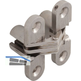 N.V.TOOLS LIMITED Soss Einlass-Scharnier 60x13 mm �W 180�, Zamak vernickelt