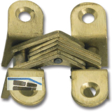 METALURGIA Vici Einbohr-Scharnier, 65x13 mm, �W 180�, Messing blank