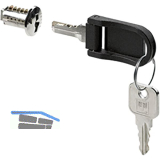 HETTICH PRESTIGE 2000 Innenzylinder 18001-18500 Schl�ssel Zamak/Messing KS schw.