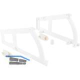 HETTICH Schuhschrank-Kippbeschlag 1 Fach Kunststoff wei�