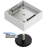 HETTICH LegaDrive Tischfu� Aluminium wei�