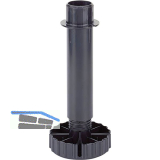 HETTICH KORREKT Sockelverstellfu� 180 mm, Kunststoff schwarz