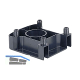 HETTICH KORREKT Oberteilgleiter zum Einpressen, Kunststoff schwarz