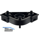 HETTICH KORREKT Planform Oberteilgleiter zum Einschlagen mit Auflage, schwarz