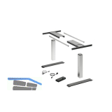 HETTICH LegaDrive Tischgestell-Set Basic silber graphit