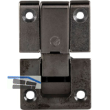 KIMANA SLIM Klappenband, 3-teilig, Zamak vernickelt dunkelgrau