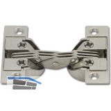 Gehrungsscharnier mit Gehrungsschnitt 45�, �W 135�, Zamak/Stahl vernickelt