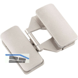 PR�META Glast�rscharnier Innenanschlag, Glas/Glas 5-8 mm, �W 190�, Zamak schwarz