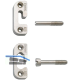 PR�META Heizk�rperklappenbeschlag 801 zum Aufschrauben od. Einlassen, Zink vern.