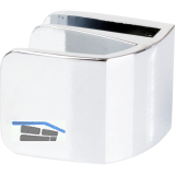 SISO Glast�rgriff Square, Glas 4-6 mm; 32,5x26 mm, Zink verchromt