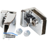 SISO Glast�rscharnier Square Set, Glas 4-6 mm; 43x30 mm, Zink verchromt