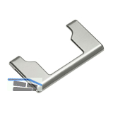 BLUM EXPANDO T Topfabdeckung bombiert, Stahl vernickelt