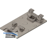 BLUM CRISTALLO Topfplatte f�r Glast�r, Zink vernickelt matt, Kleben