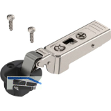 BLUM CLIP top Glast�rscharnier 94�, 9,5mm gekr�pft mit Feder, Schrauben