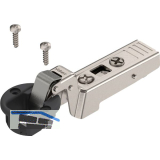 BLUM CLIP top Glast�rscharnier 94�, 18mm gekr�pft mit Feder, Schrauben