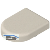 BLUM CLIP top Topfabdeckung - Glast�rscharnier D-Form,Kunststoff matt vernickelt