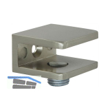 FONSEGRIVE Glastablar-Klemmtr�ger Pesaro, Glas 4-8 mm, Zamak Edelstahleffekt