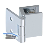FONSEGRIVE Glast�rscharnier H25/R5, Glas 4-6 mm; 19x25mm, Messing verchromt