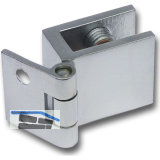 FONSEGRIVE Glast�rscharnier H25/R7, Glas 6-8 mm; 32x25mm, Messing verchromt matt