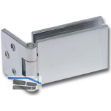 FONSEGRIVE Glast�rscharnier GBE 40, Glas 6-8 mm; 45x40mm, Messing verchromt matt