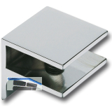 FONSEGRIVE Glastablar-Klemmtr�ger Pula, Glas 8-10 mm, B: 40 mm, verchromt matt