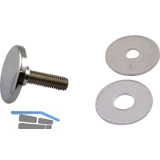 FONSEGRIVE R�ndelschraube zu Glastablar-Klemmtr�ger Zylinder B verchromt poliert