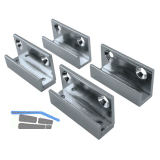 FONSEGRIVE Spiegelhalter, Glasst�rke 4 - 6 mm, Breite 40 mm, verchromt poliert