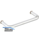 B�gelgriff Astove E, 10 mm LA 120 mm, Gewinde M5, Edelstahl matt