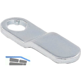 BURG Riegel Typ B gekr�pft 15,5x3x50x4x13 mm, Stahl verzinkt