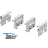 HETTICH Tablarbodenarretierung Set Kunststoff wei�