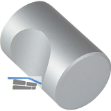 Knopf Alasco � 15 mm, Tiefe 24 mm, Aluminium natur eloxiert