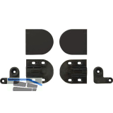 LAMP� Deckelscharnier HG-JHM16-50 klein; Aluminium/Kunststoff schwarz