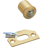 LAMP� Kugelschnapper TS-M zum Einbohren, Messing poliert