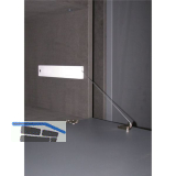 EFFEGI BREVETTI Bremsklappenhalter Winch 10 mit Stahlseil RE, KH 200-480 grau