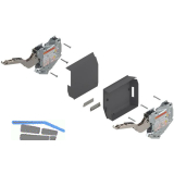 BLUM AVENTOS HK-S TIP-ON Kraftspeicher, LF 220-500, tiefgrau