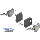 BLUM AVENTOS HK-S TIP-ON Kraftspeicher, LF 400-1000, tiefgrau