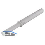 K-Push Tech Druckschnapper mit Puffer, Hub 37 mm, grau
