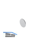 K-Push Tech Magnet-Gegenst�ck zum Kleben, � 15 mm, vernickelt