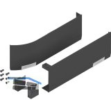 BLUM AVENTOS HF/HS/HL TOP Abdeckkappen-Set f�r SERVO-DRIVE, Kunststoff tiefgrau