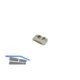 ITALIANA FERRAMENTA Adapter Kraby f�r Alurahmenprofil schmal, Stahl silberfarbig