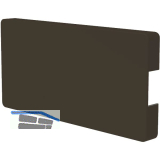 EFFEGI BREVETTI Bremsklappenhalter SlimWinch Abdeckkappe Aufbau, graubraun