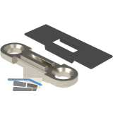 EFFEGI BREVETTI Bremsklappenhalter SlimWinch Zubeh�rset Aufbau, eisengrau