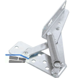 POHL Truhenbankbeschlag EW-425 mit Feder �ffnungswinkel 95� Stahl blau verzinkt