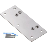 LAMP� Montageplatte zu Klappbeschlag LAD-ST, Edelstahl