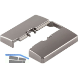 LAMP� J95 Montageplatte Abdeckung, nickelfarbig dunkel