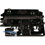 LAMP� Kreuzmontageplatte J95, Schrauben, Distanz 0 mm, schwarz