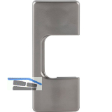 LAMP� J95 Scharniertopf Abdeckung, nickelfarbig dunkel